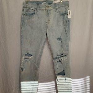 Old Navy Boyfriend Cut Ripped Jeans
